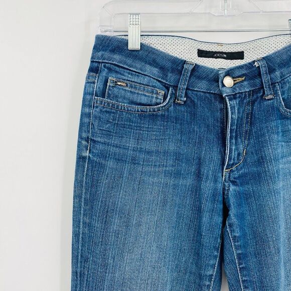 Joe's Jeans Size 26 Medium Wash Honey Crop Straight Leg Jeans Mid Rise - Picture 4 of 9